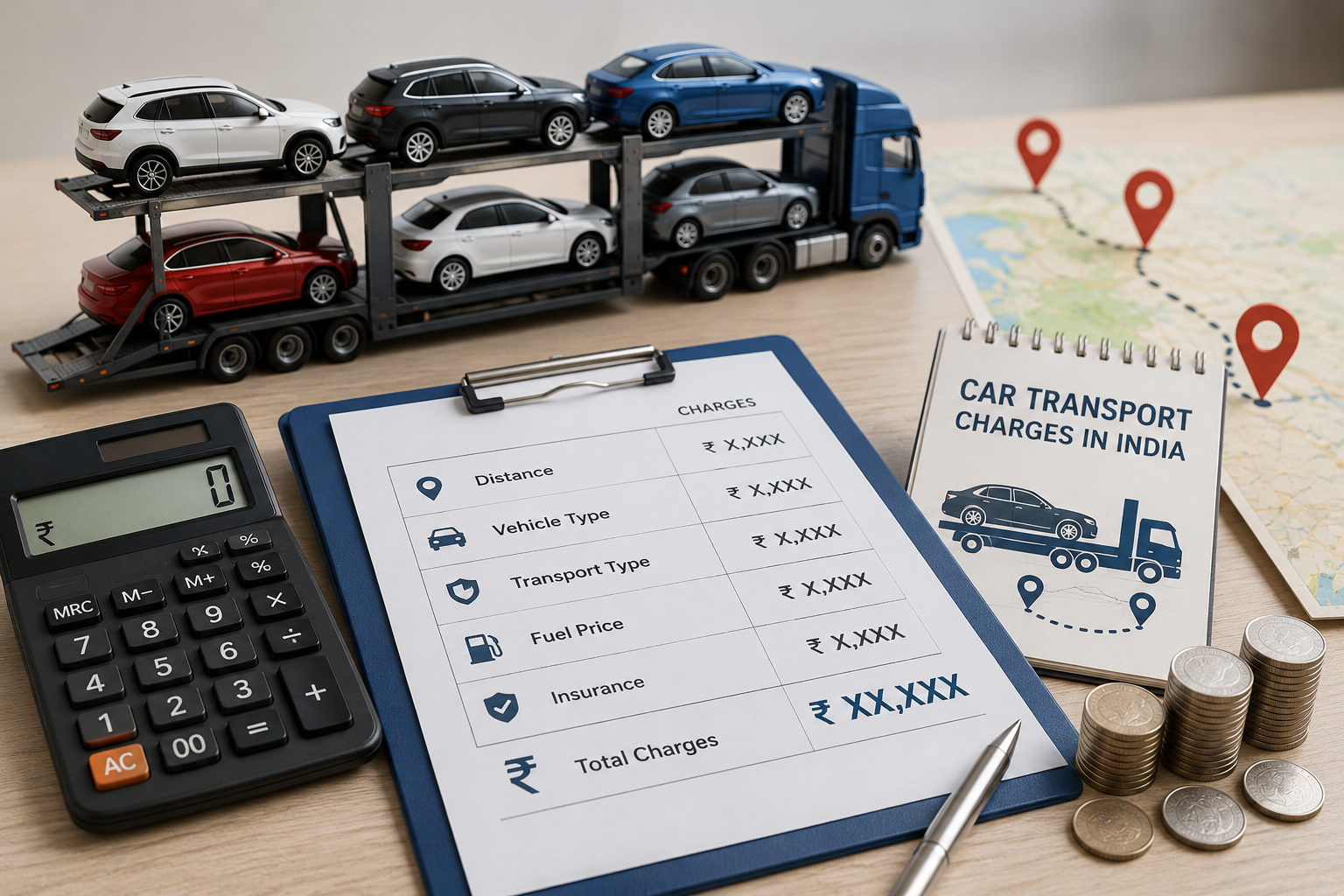 Car Transport Charges in India